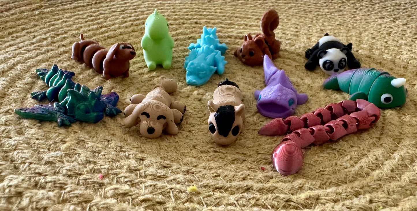 Mini 3D Printed Critters