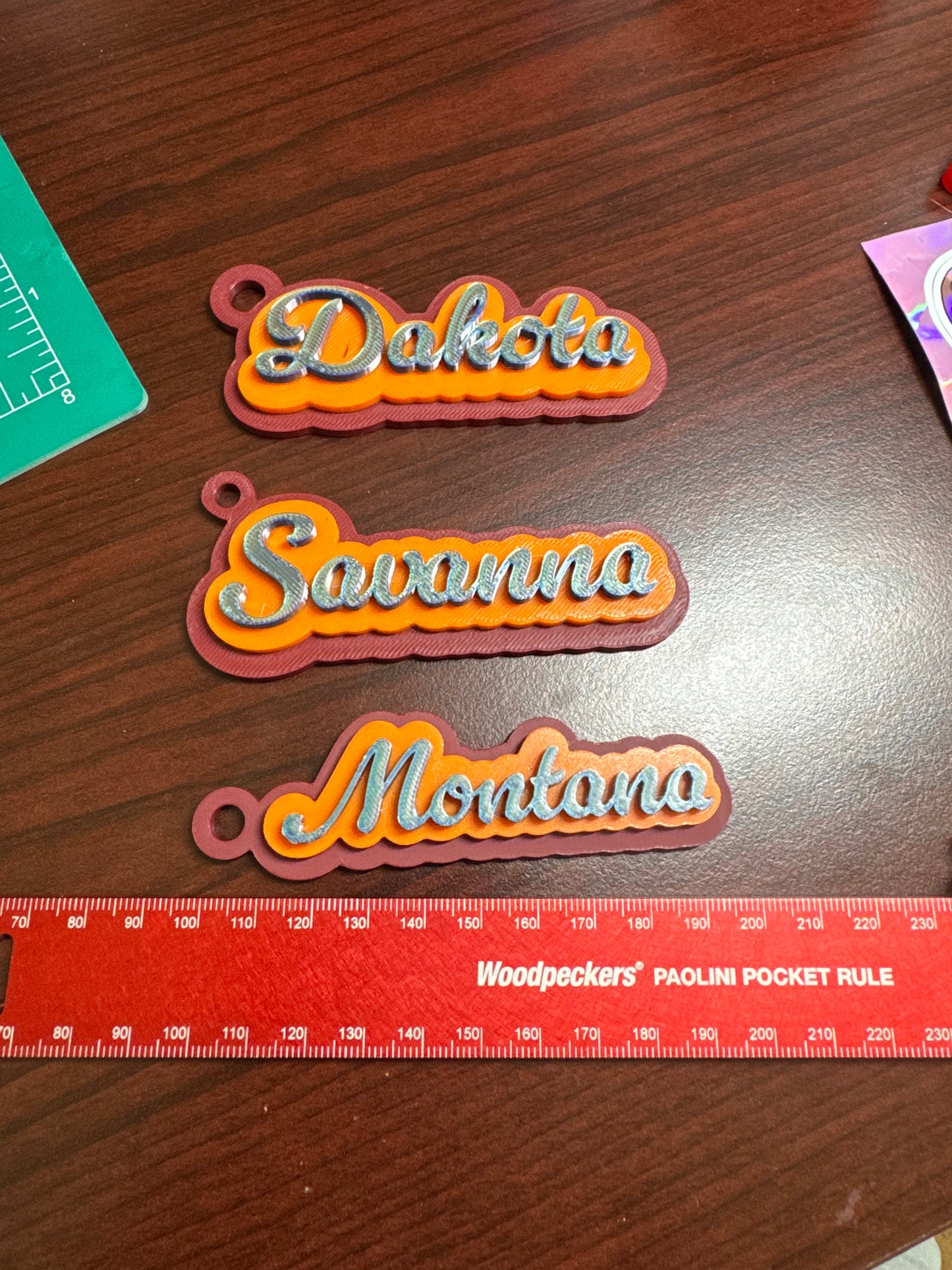 Custom 3-D Printed Bag Tags