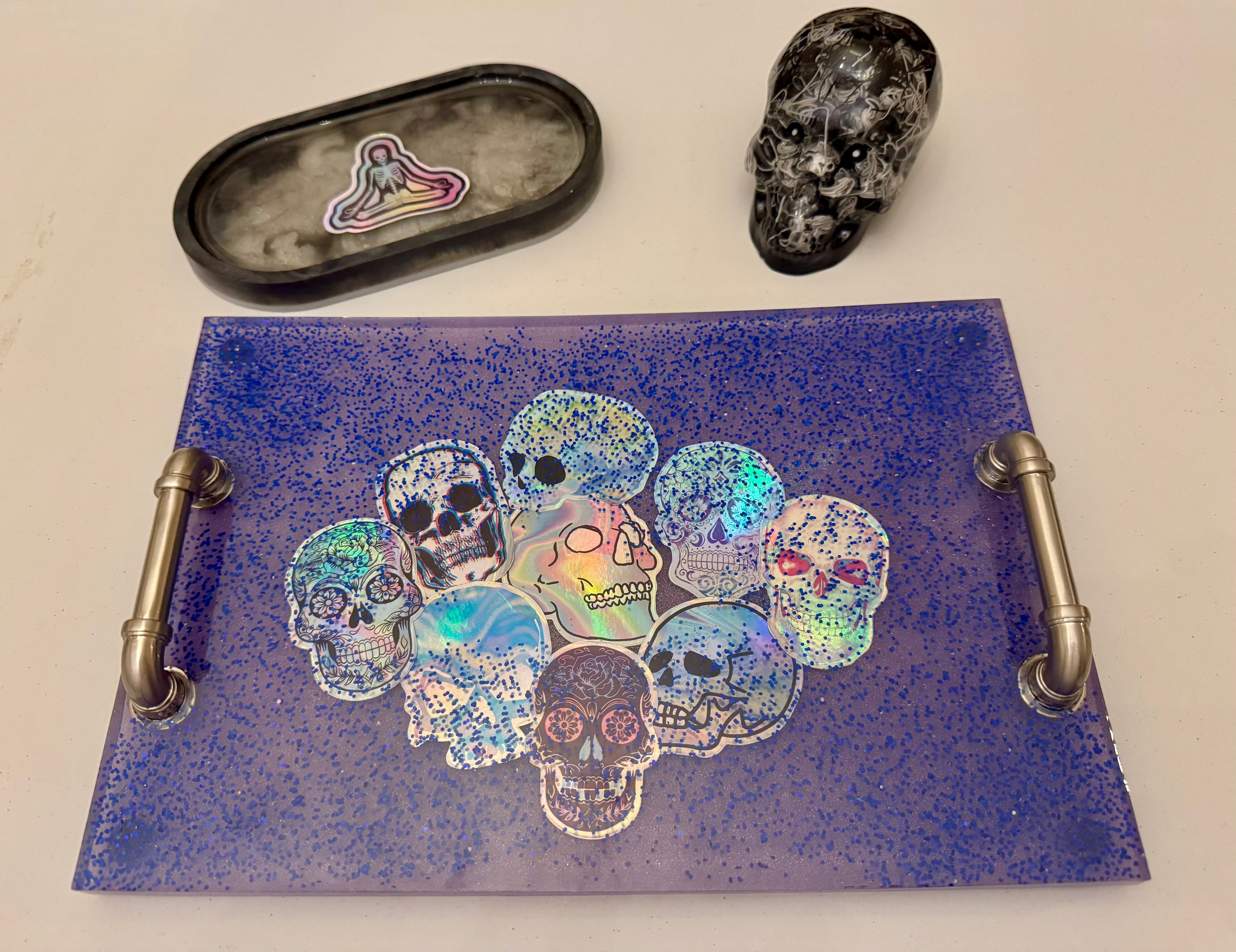 Artisan Resin Wood Tray Crafts