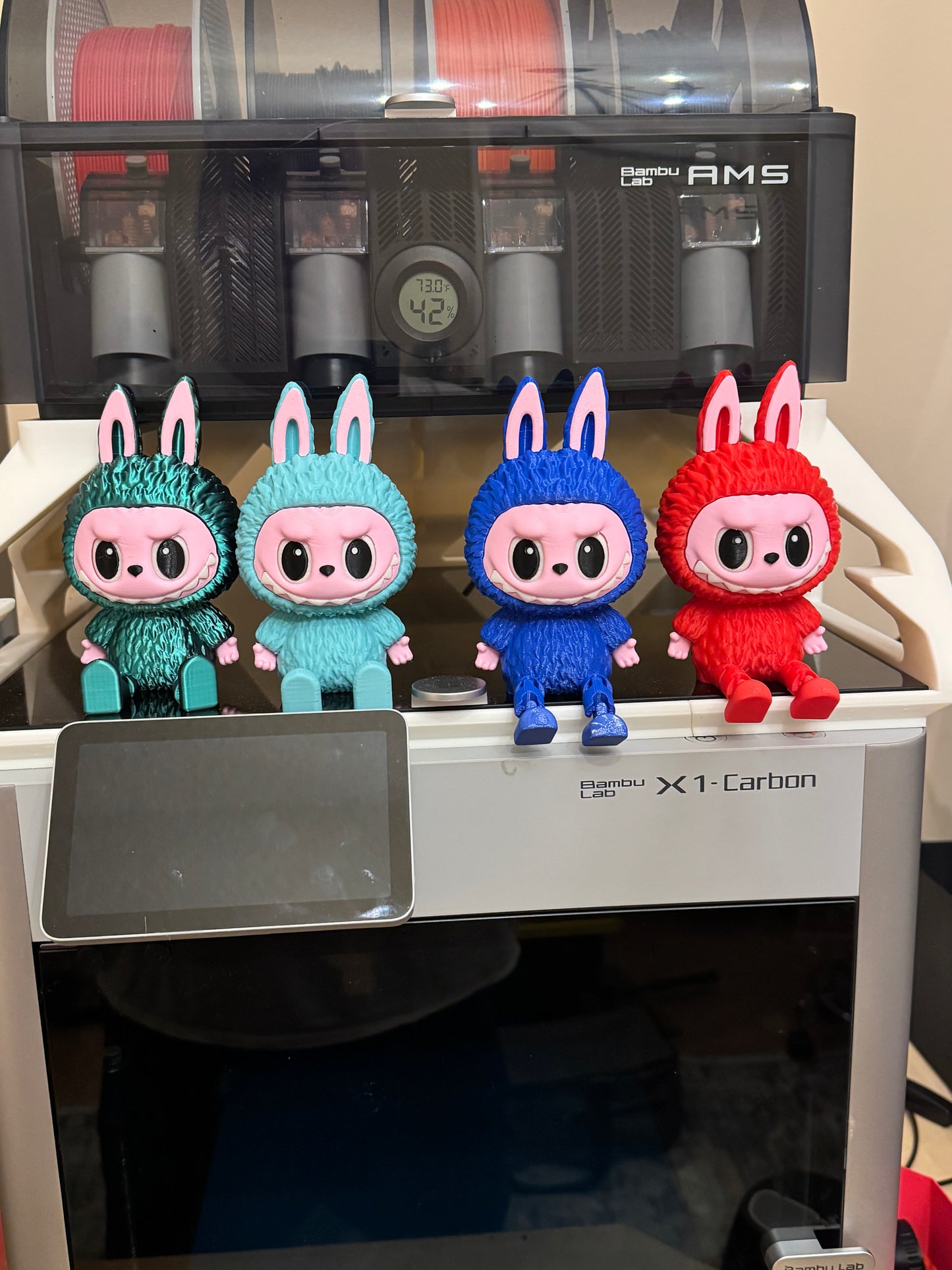 Mini 3D Printed Labubu